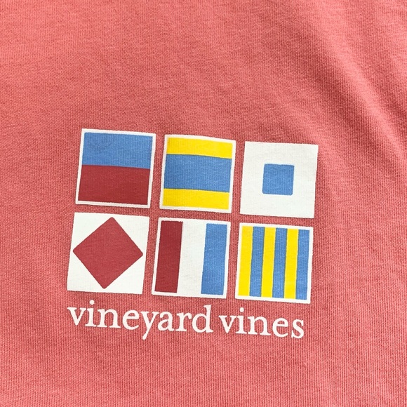 Vineyard Vines Long-sleeve Graphic Tee Mens Flagpoles Size-XS - Picture 10 of 11